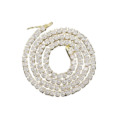 Tennis Necklace Gold 3mm