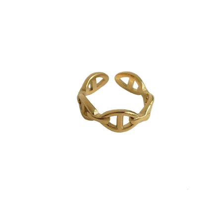 Mini Chaine H Ring Gold