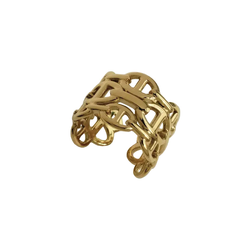 Chaine H Ring Gold