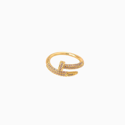 Clou Zircon Ring Gold