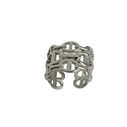 Chaine H Ring Silver