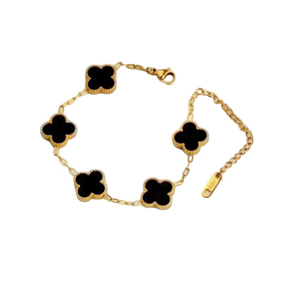 Clovers Bracelet Black