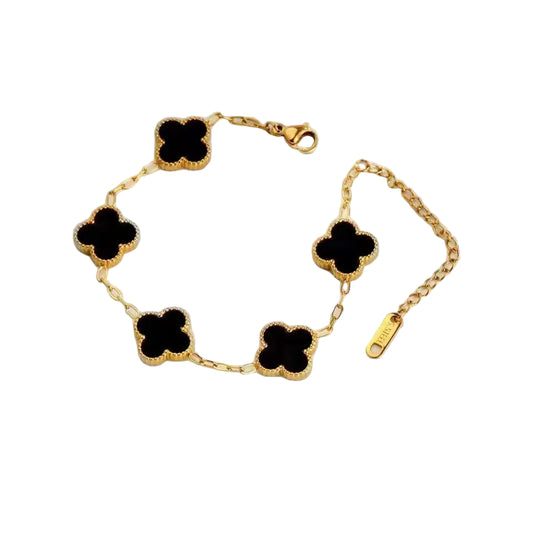 Clovers Bracelet Black
