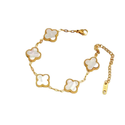 Clovers Bracelet White