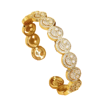 Smiley Zircon Bangle
