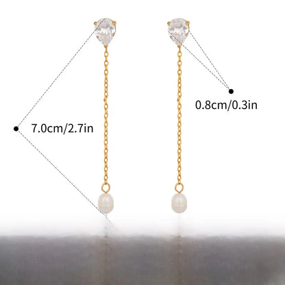 Diamond & Pearl Earrings